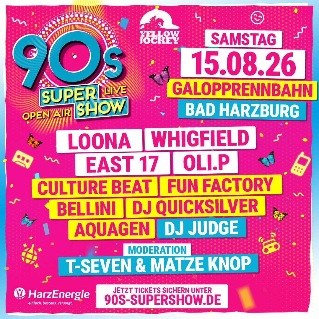 15.08.2026 - Yellow Jockey Open Air 2026 - 90s Super Show